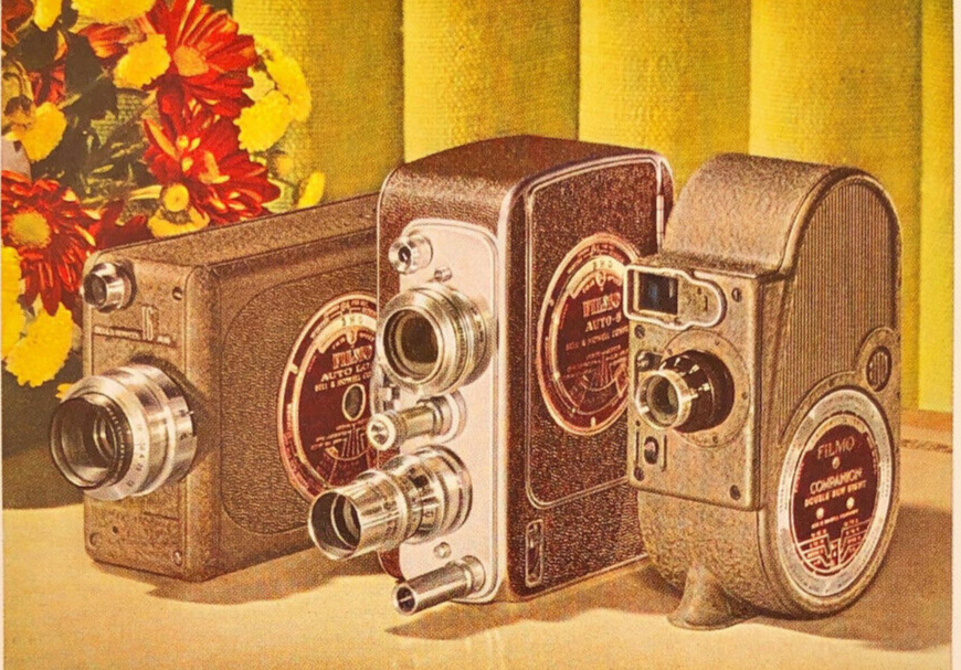 1948 Bell & Howel Personal Color Movie Cameras Filmo Hollywood Print Ad