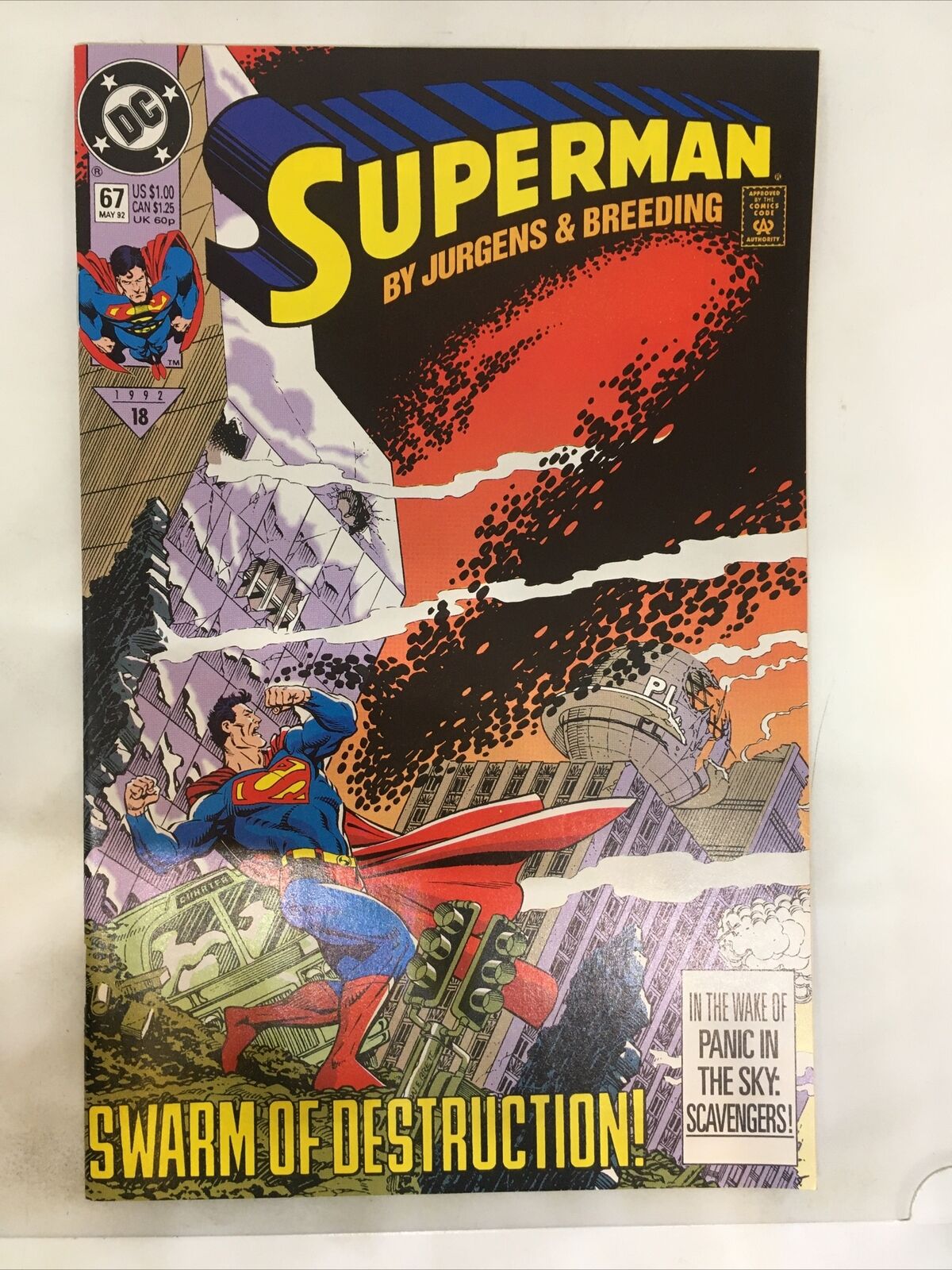 SUPERMAN #67 by Jurgens & Breeding \