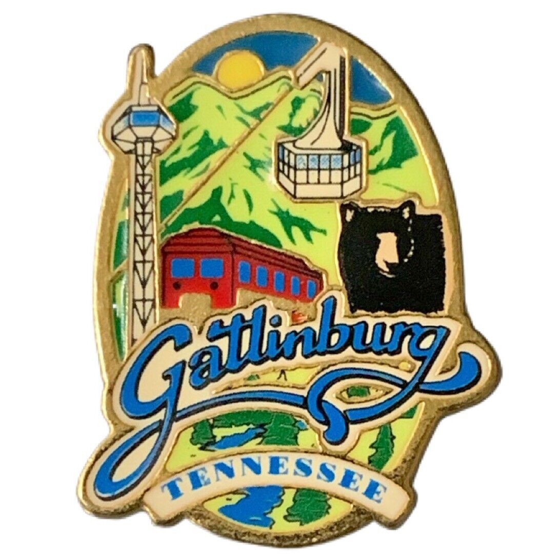 Gatlinburg Tennessee Themed Scenic Travel Souvenir Pin