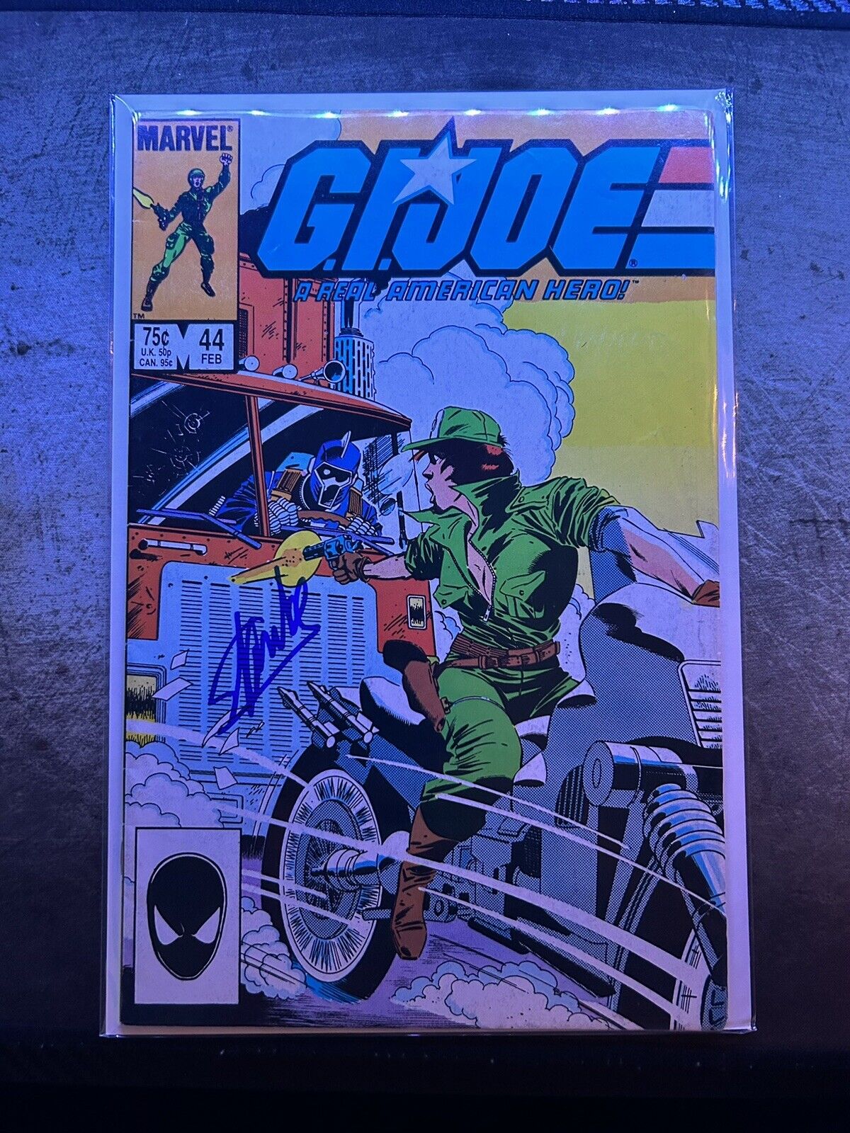 G.I. Joe #44 Comic | Marvel 1986 | 1st Dr. Mindbender | Signed Stan Lee | No COA