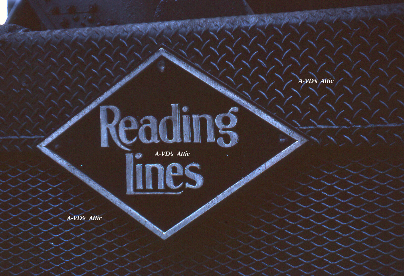 BIN  Orig slide RDG Reading Lines herald logo VINTAGE 1962 no other info