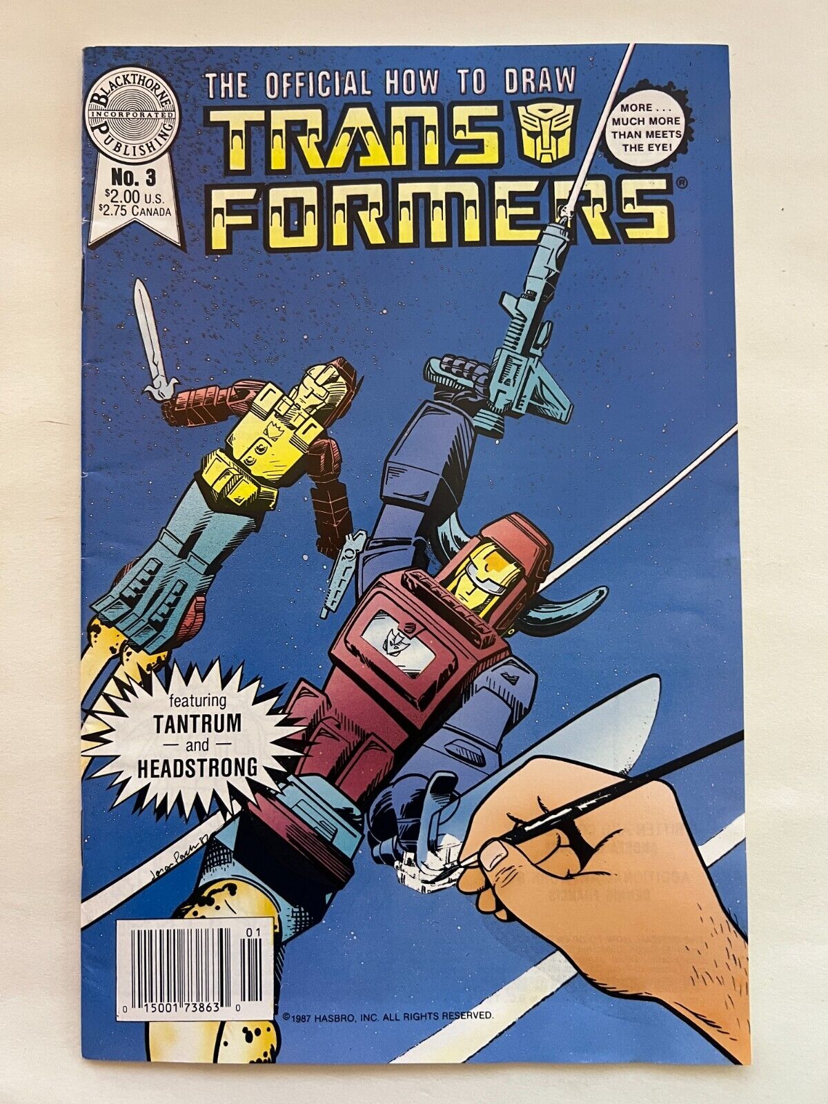 The Official How To Draw The TRANSFORMERS #3 (Blackthorn Publishing, Jan 1988)