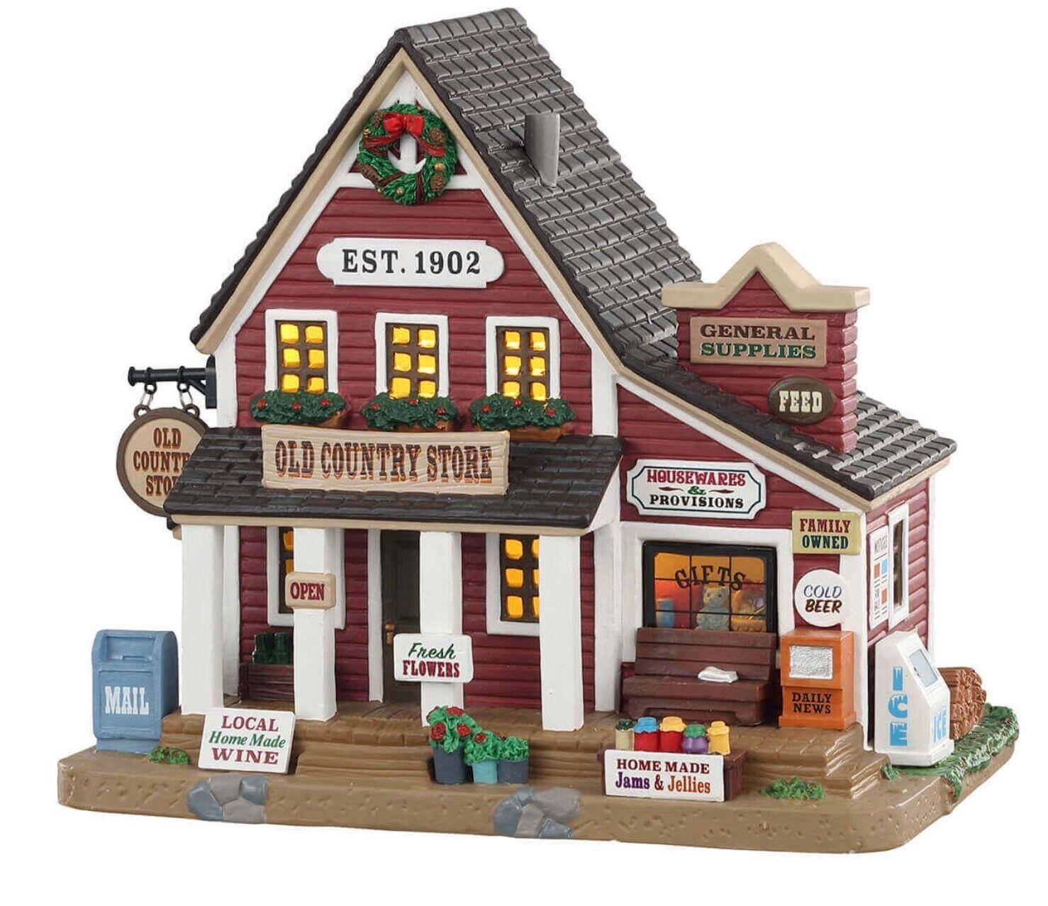 Lemax Village Collection Old Country Store # 05635 Brand New Lighted Building
