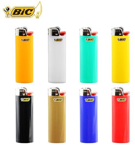 Bic Classic Cigarette Lighters Disposable Full Size, Assorted Colors Pack of 5