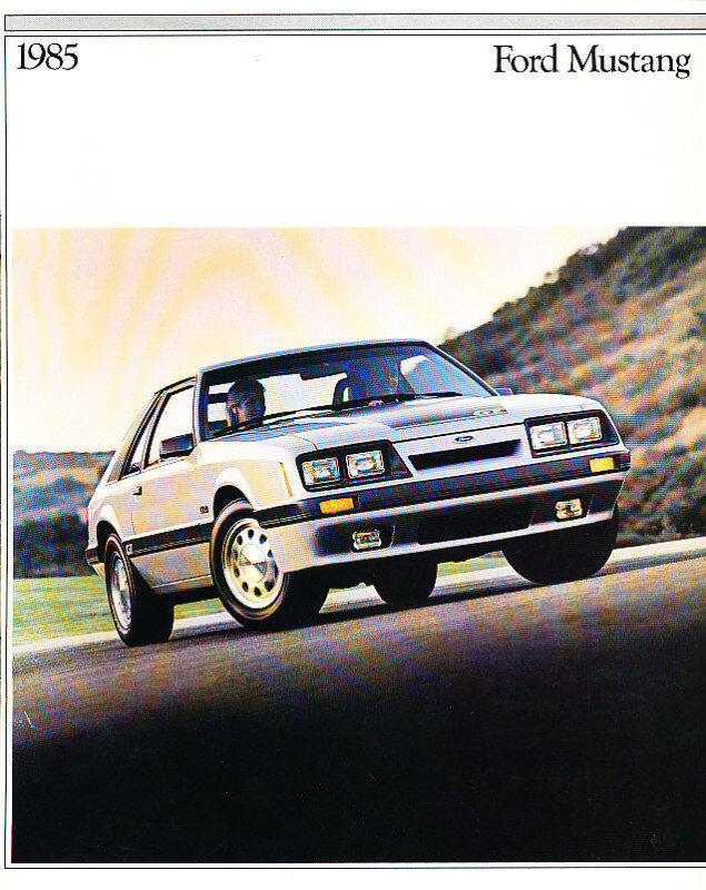 1985 Ford Mustang 26-page Car Sales Brochure Catalog - Convertible GT SVO LX