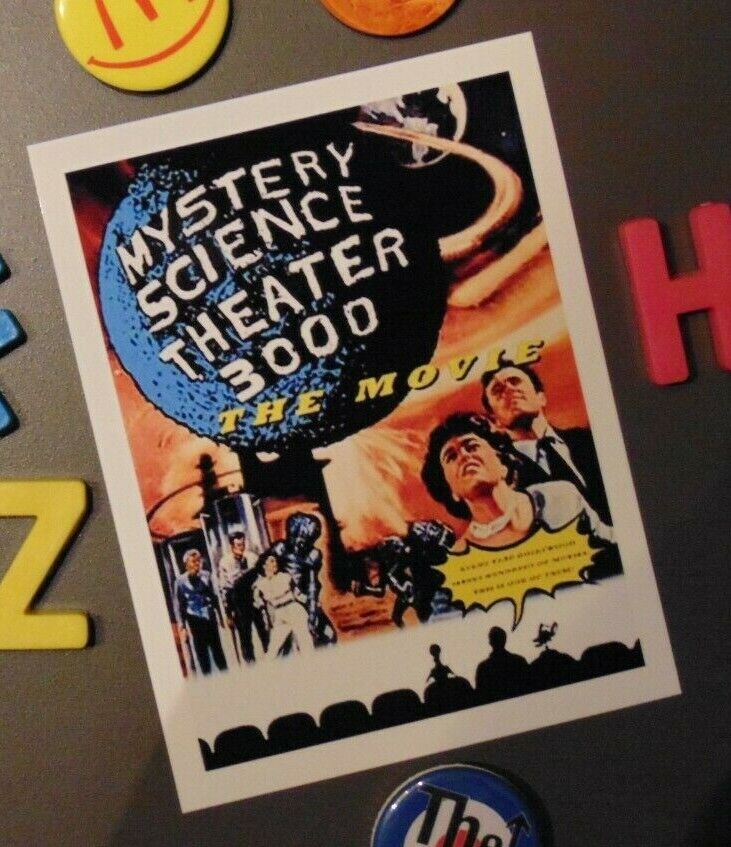 MYSTERY SCIENCE THEATER Fridge Magnet Sci Fi Movie Fan Gift Home Apartment