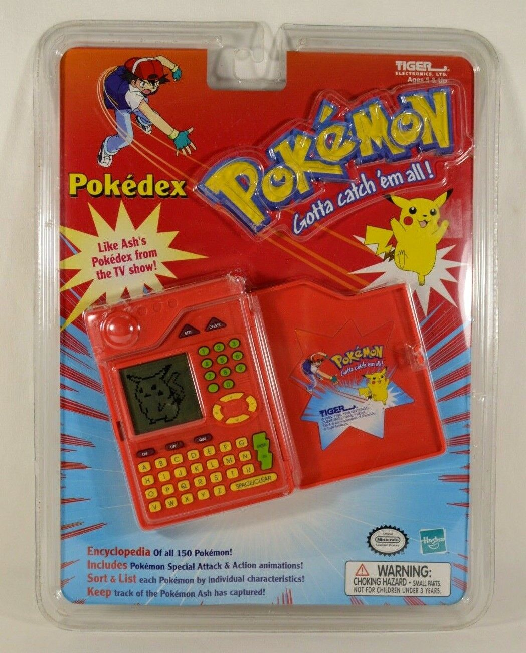 NEW Vtg 1999 Pokemon Pokedex Authentic Nintendo DAMAGED PACKAGING