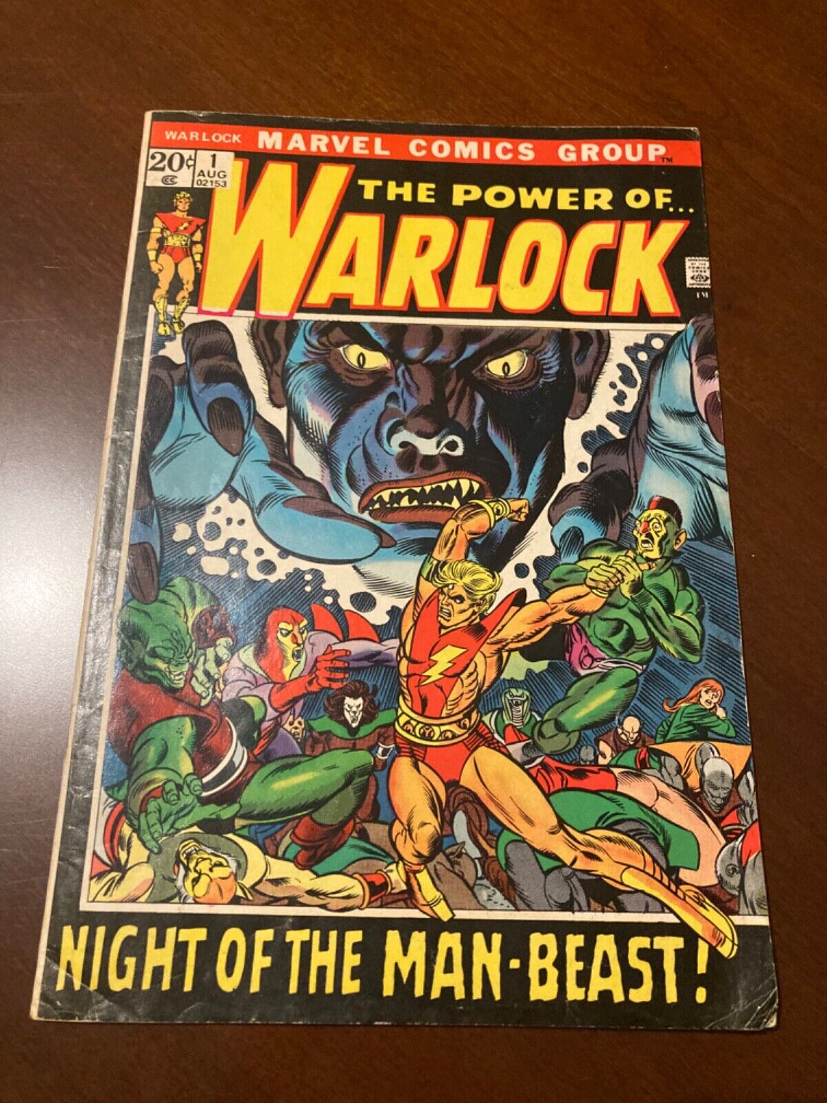 Warlock (Marvel) #1, 1st Series, Aug. 1972, $0.20, Fine+ Comic Book