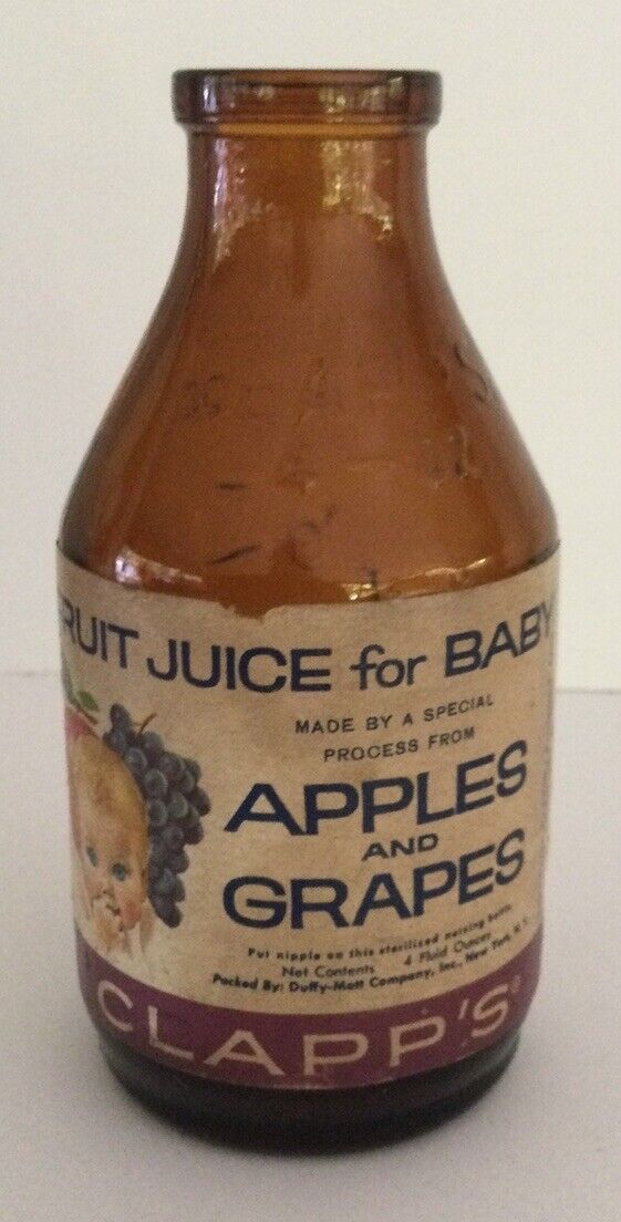 Clapp’s Fruit Juice For Baby With Label. 4oz