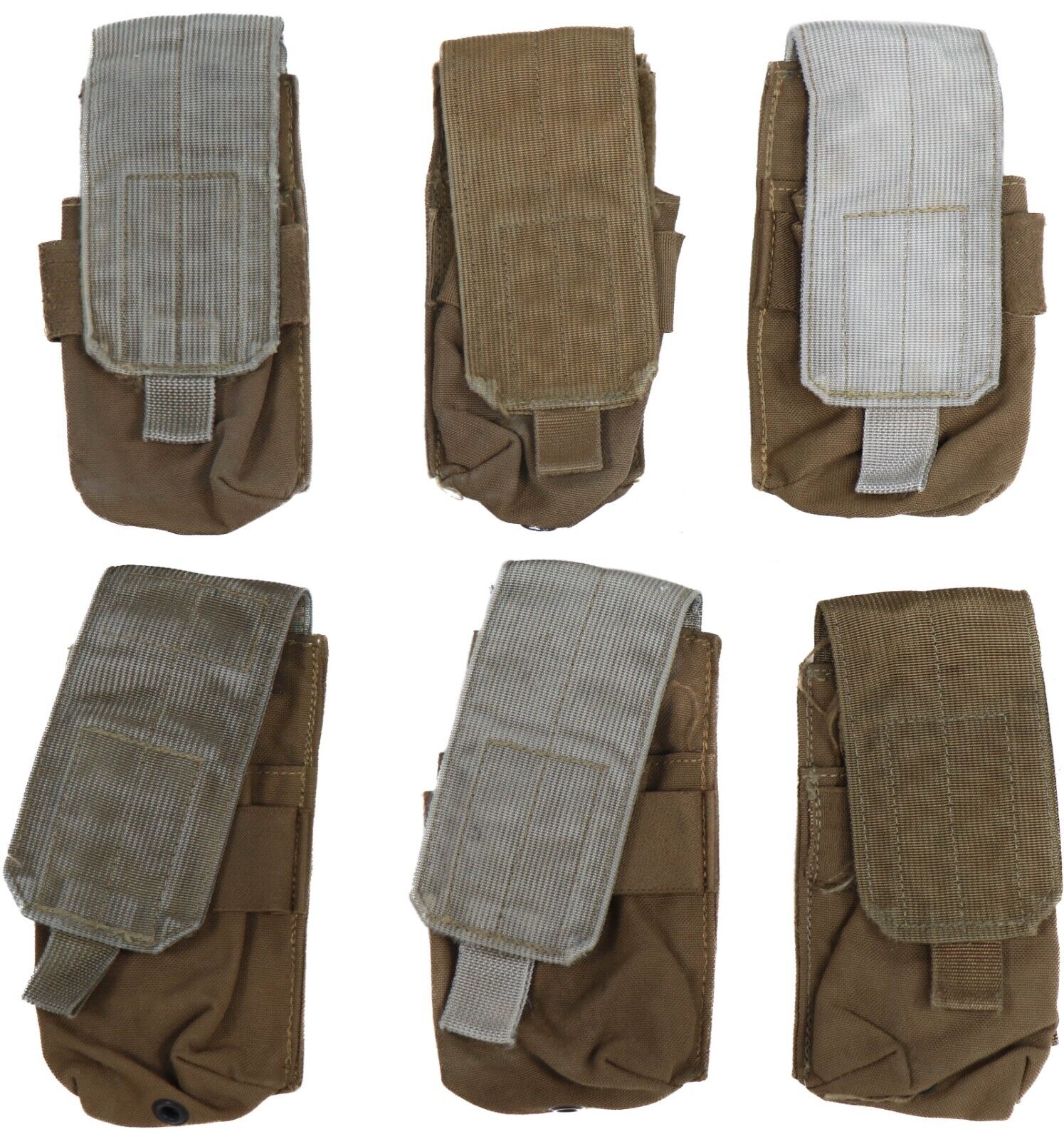 6x US Marine Corp Molle II Double Single Mag Pouch Coyote USMC Ammo Pouch FILBE
