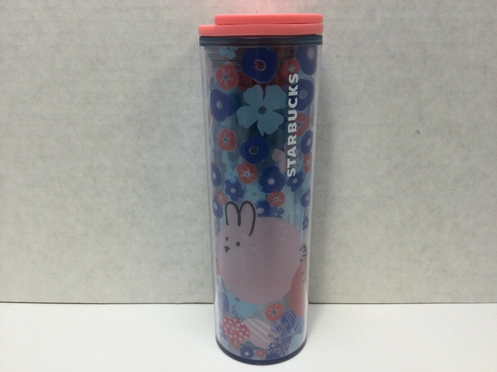 Starbucks 2020 Easter Spring Cold Cup Tumbler Bunny Pink Chick 16 Oz NWT