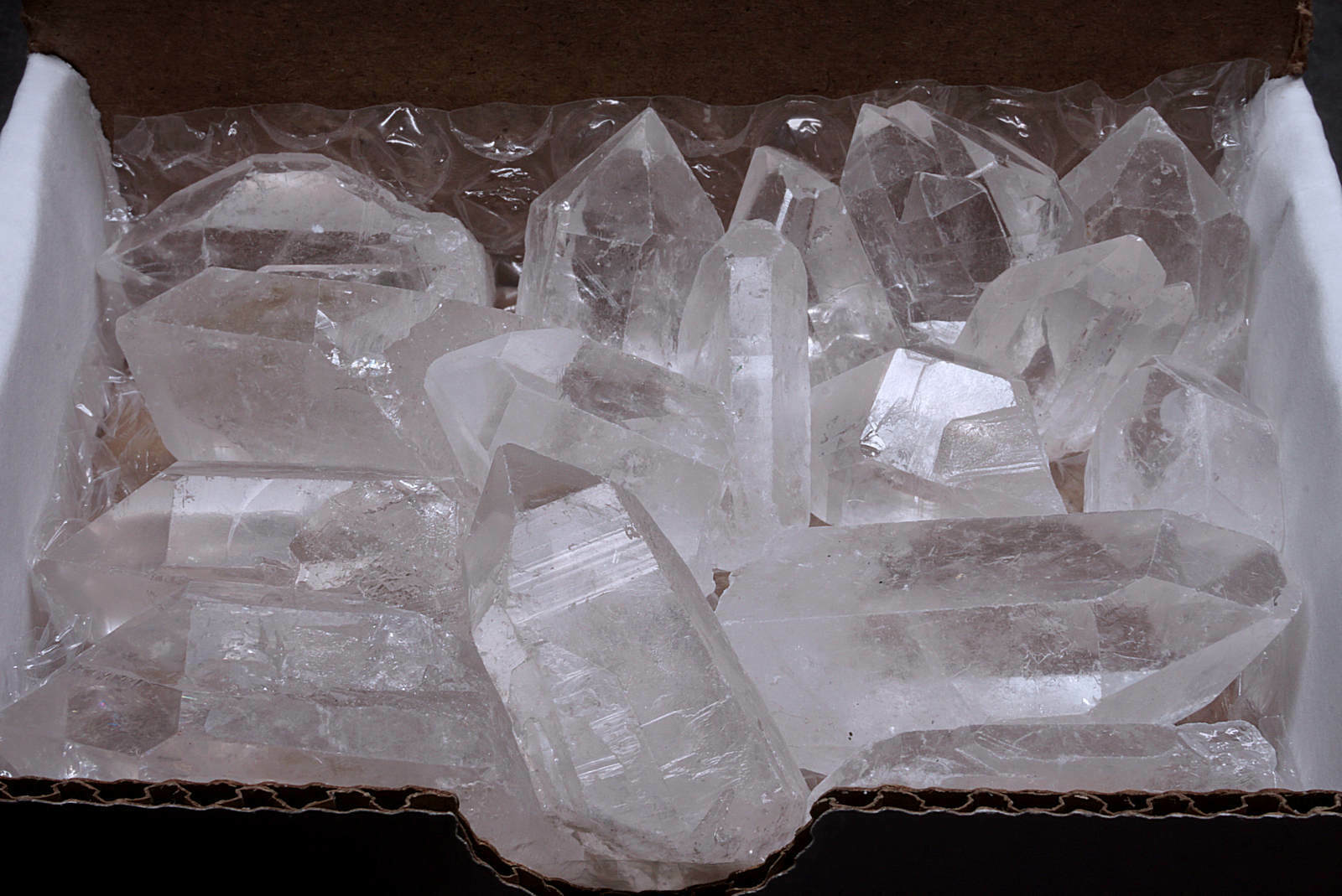 Quartz Crystal Collection 1/2 LB Natural Clear Points MEDIUM Stones