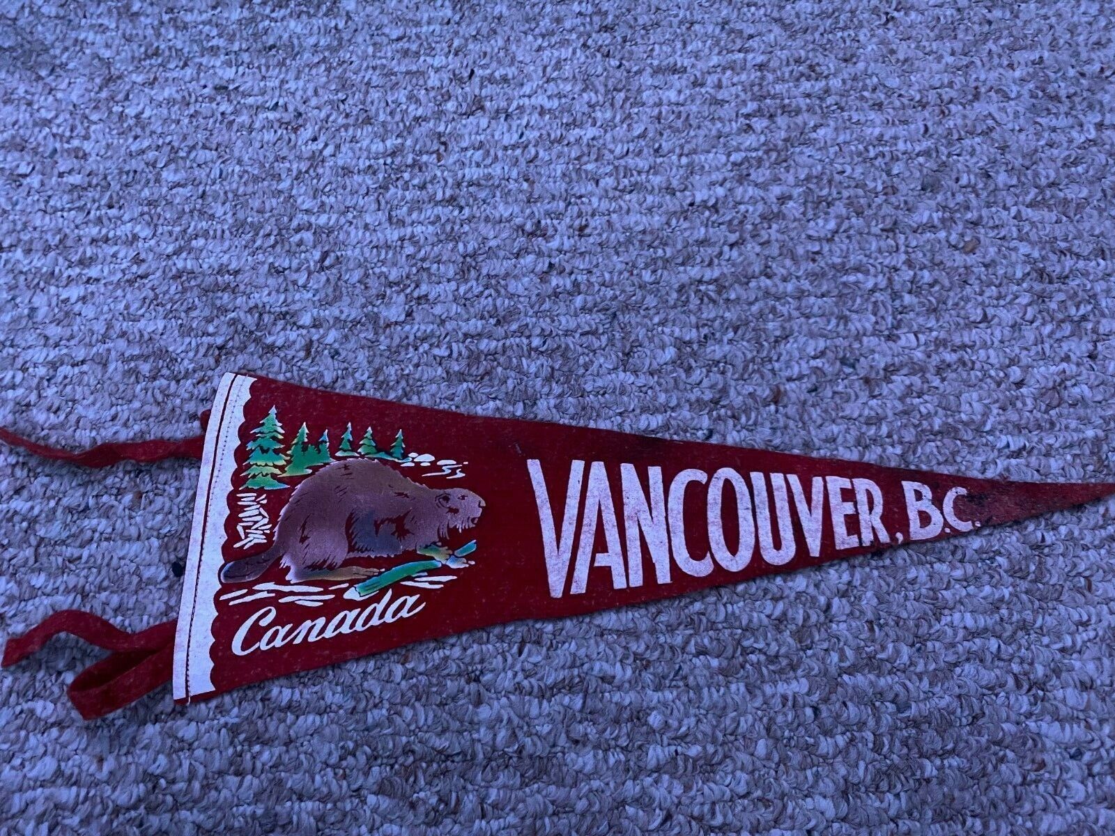 Vintage VANCOUVER BC CANADA Pennant 19\