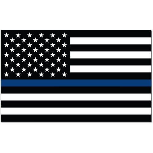 Thin Blue Line American Flag Magnet Decal 3x5 Inches Automotive Magnet for Car