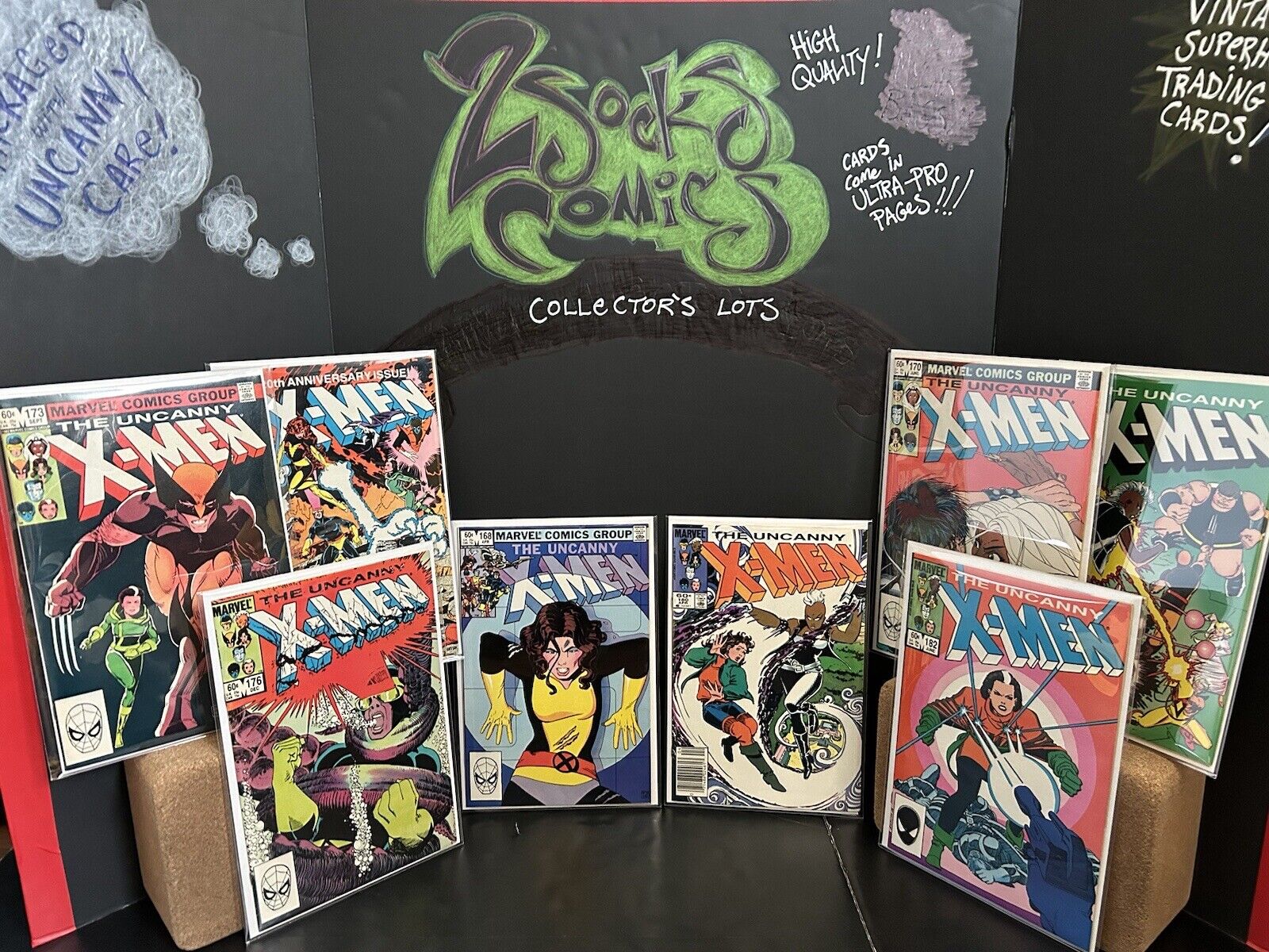 Uncanny X-Men 8 Comic Book Lot Marvel Comics 168-180