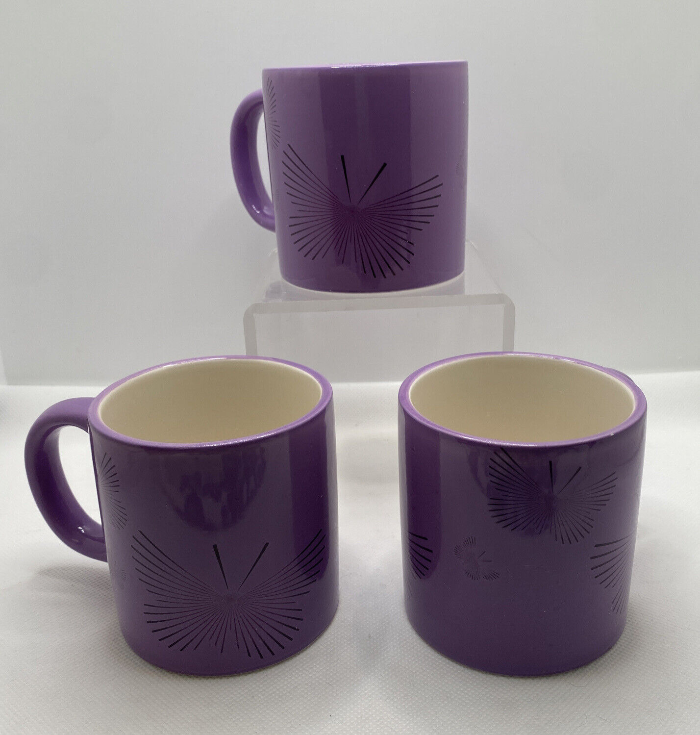 Purple Peace Coffee Mugs Speak Out Against Domestic Violence Set of 3 Avon
