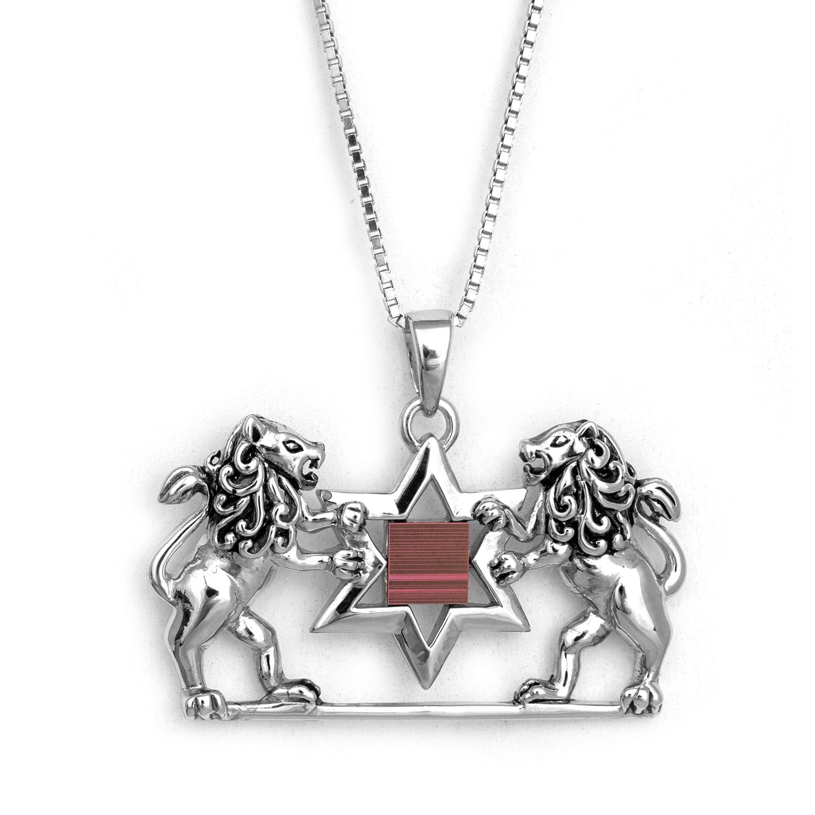 Pendant Lion of Judah Nano Sim Old Jewish Bible Tanakh Sterling Silver Necklace