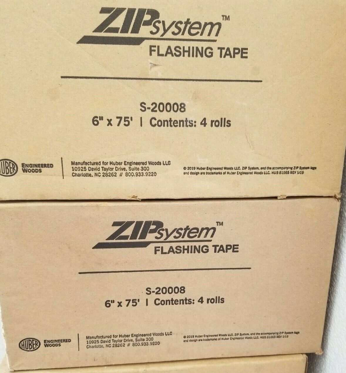 4 rolls of Huber ZIP System Flashing Tape 6\