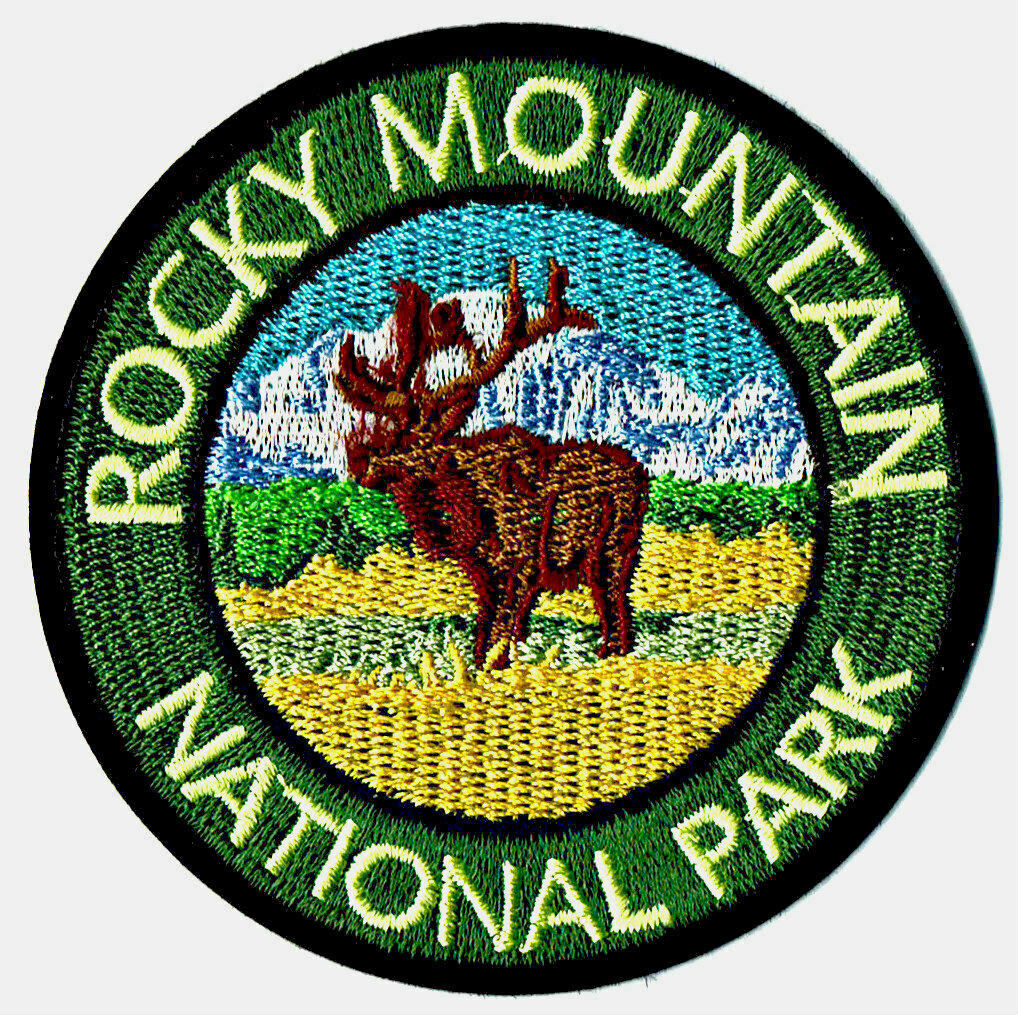 ⫸ Rocky Mountain National Park NP Colorado CO Embroidered Patch Mtn. - New