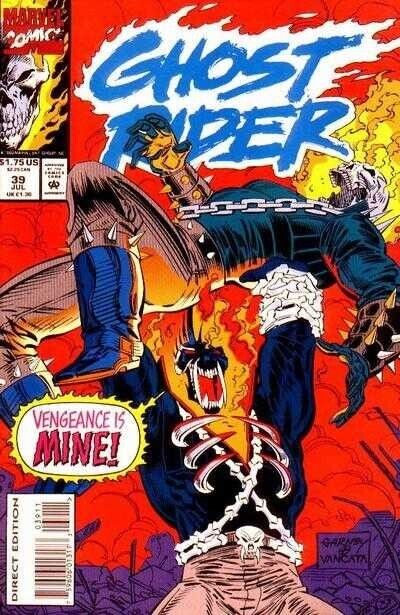 Ghost Rider (1990) #39 Direct Market VF. Stock Image