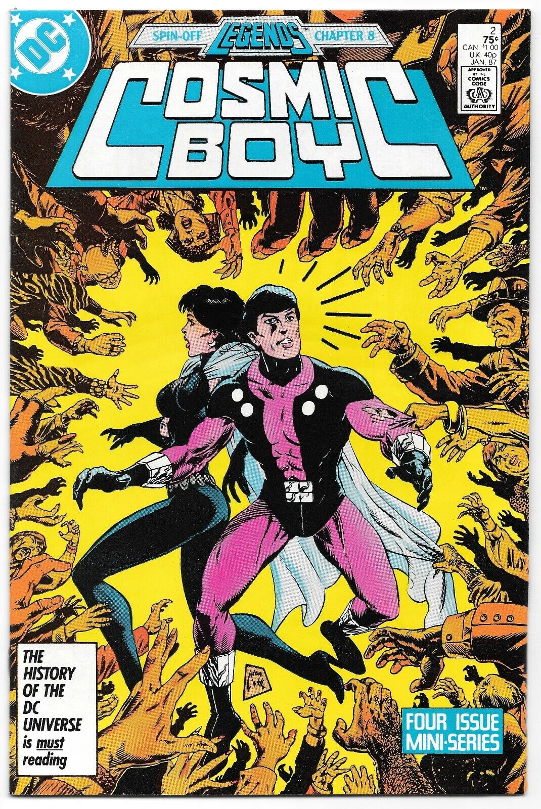 Cosmic Boy #2 (01/1987) DC Comics Is History Destiny