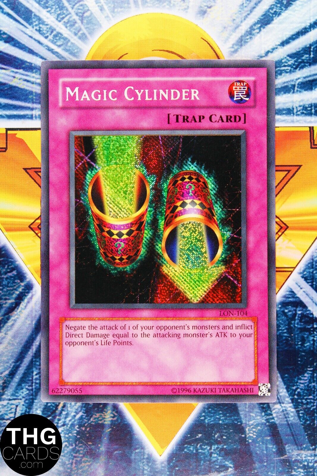 Magic Cylinder LON-104 Secret Rare Yugioh Card REVERSE Holo 2