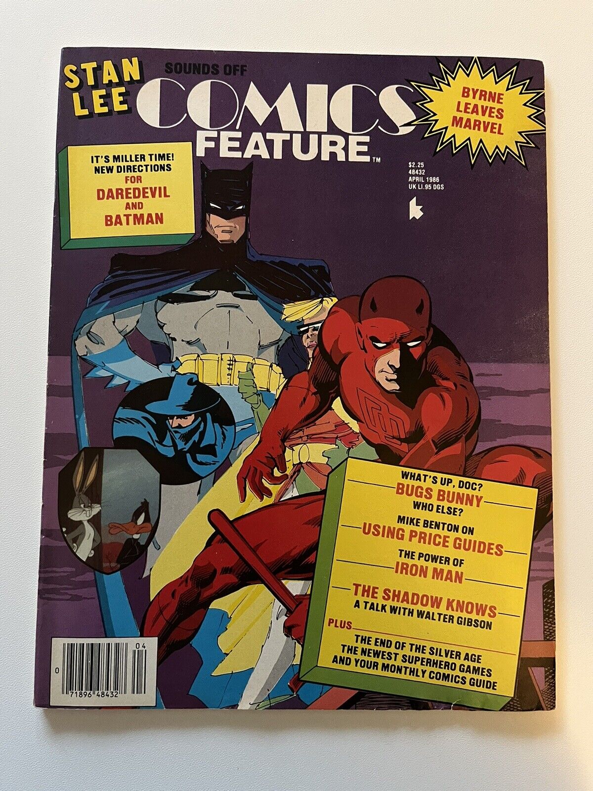 Stan Lee Comics Features April 1986 Batman/Daredevil Comics