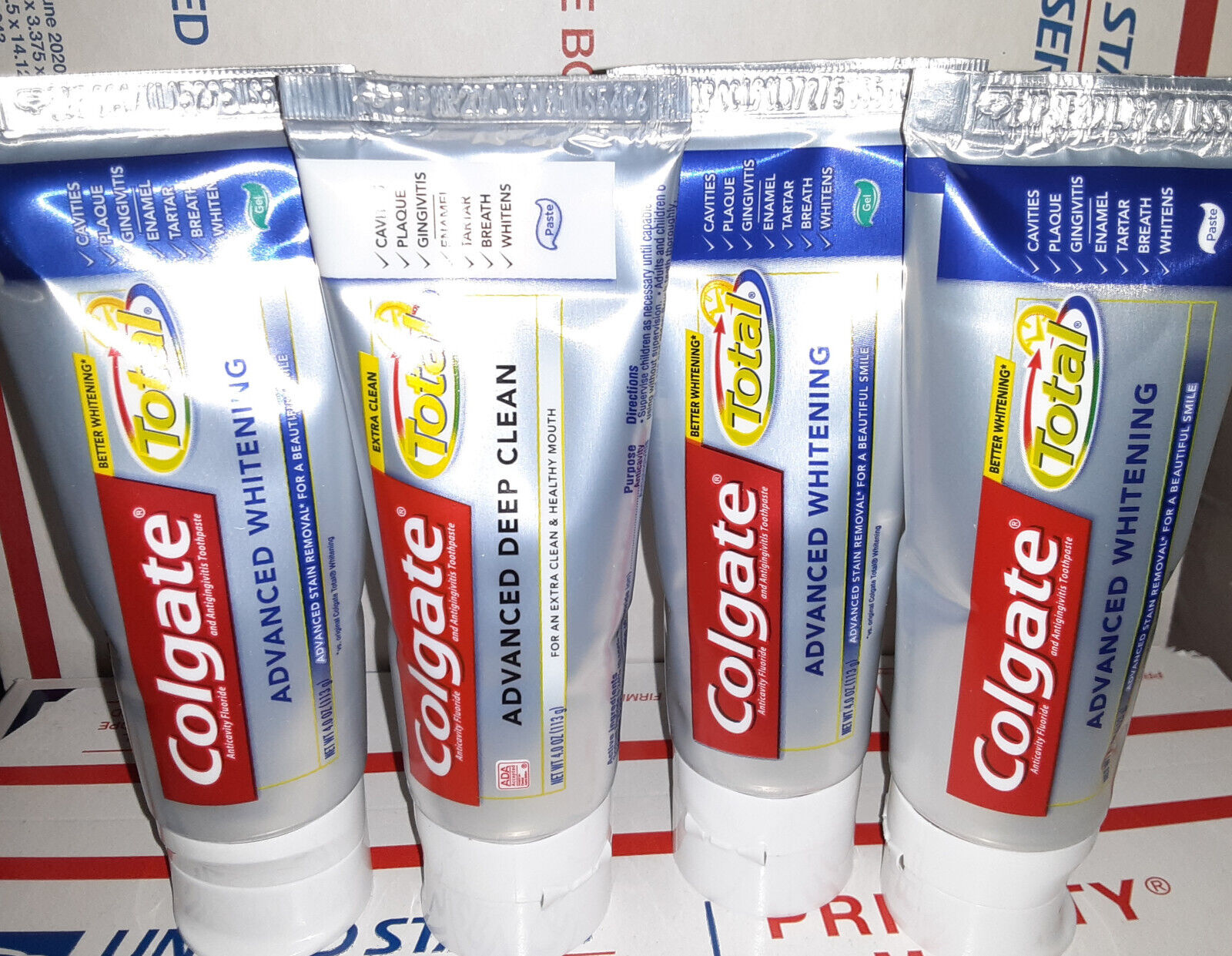 4 - Colgate total advanced &whitening toothpaste original formula Triclosan Read
