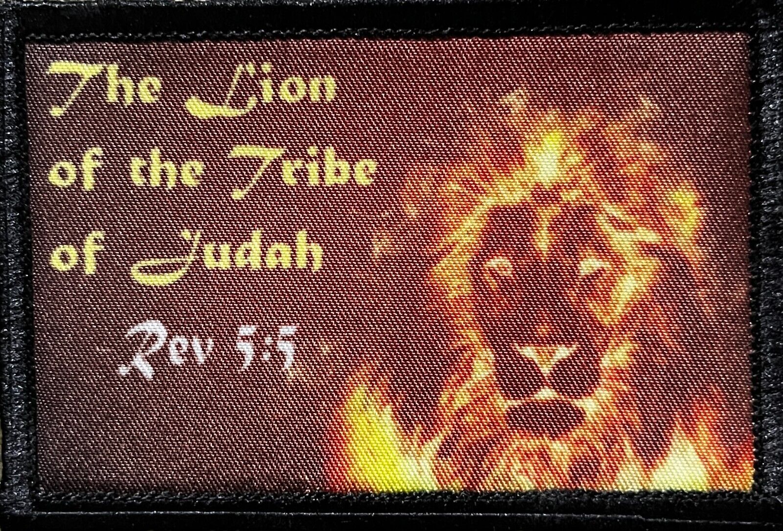 Revelation 5:5 Lion and the Tribe of Judah Morale Patch Military Tactical Bible