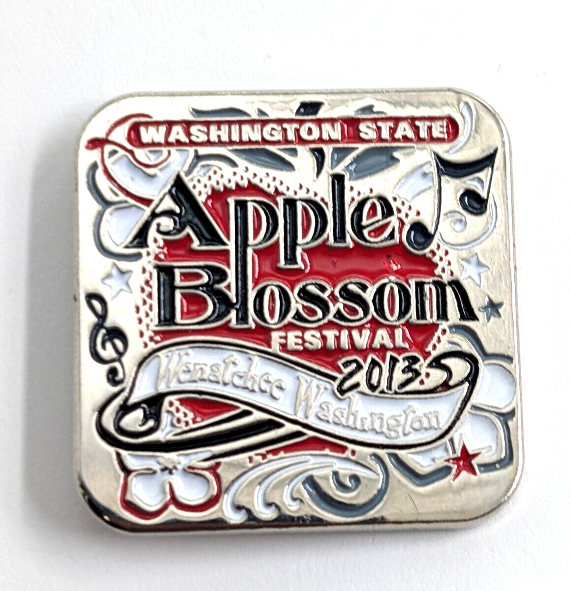 2013 Apple Blossom Festival Wenatchee WA Enamel Pin Washingtone State Souvenir