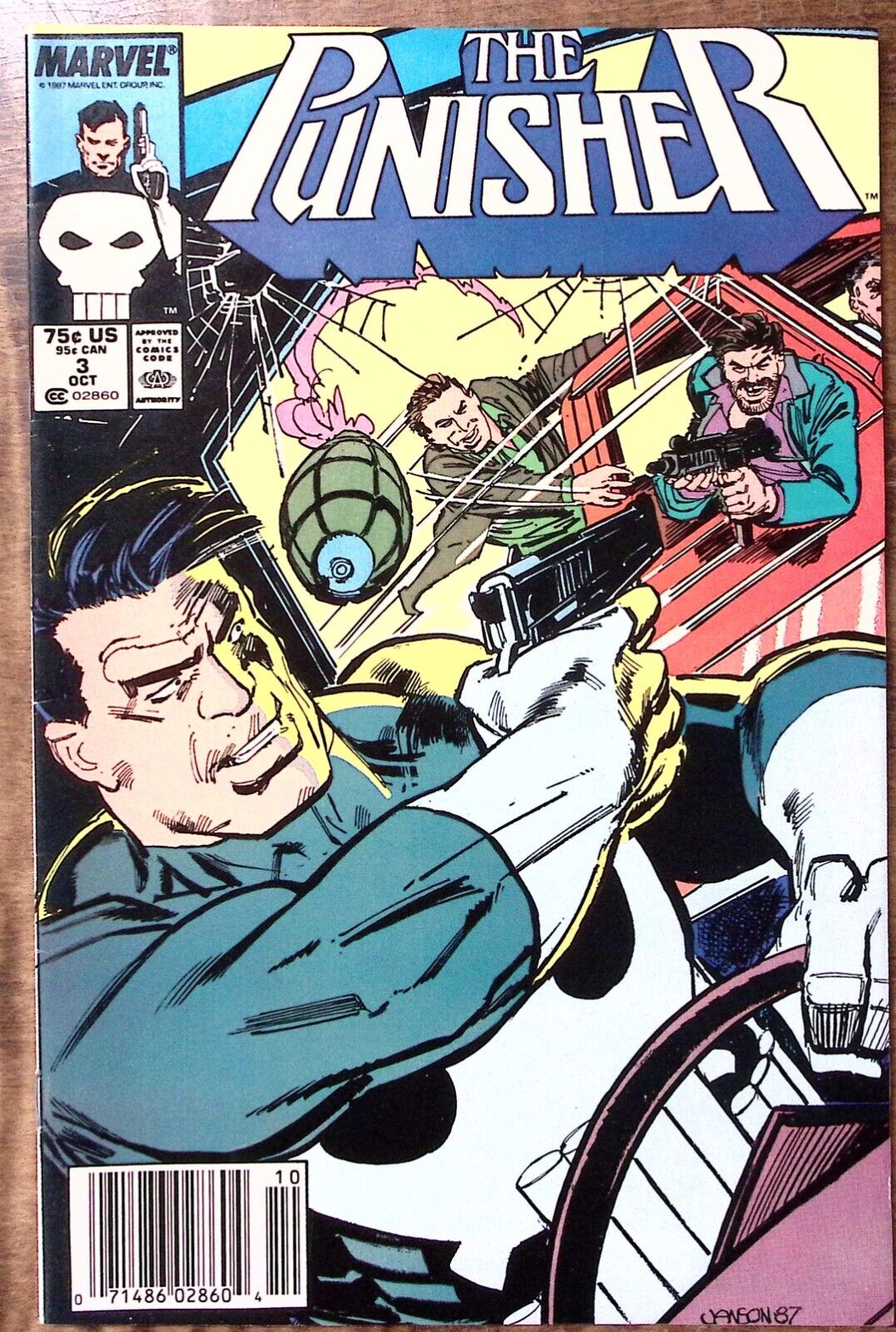 1987 THE PUNISHER #3 OCT THE DEVIL CAME FROM KANSAS   MARVEL COMICS Z4956