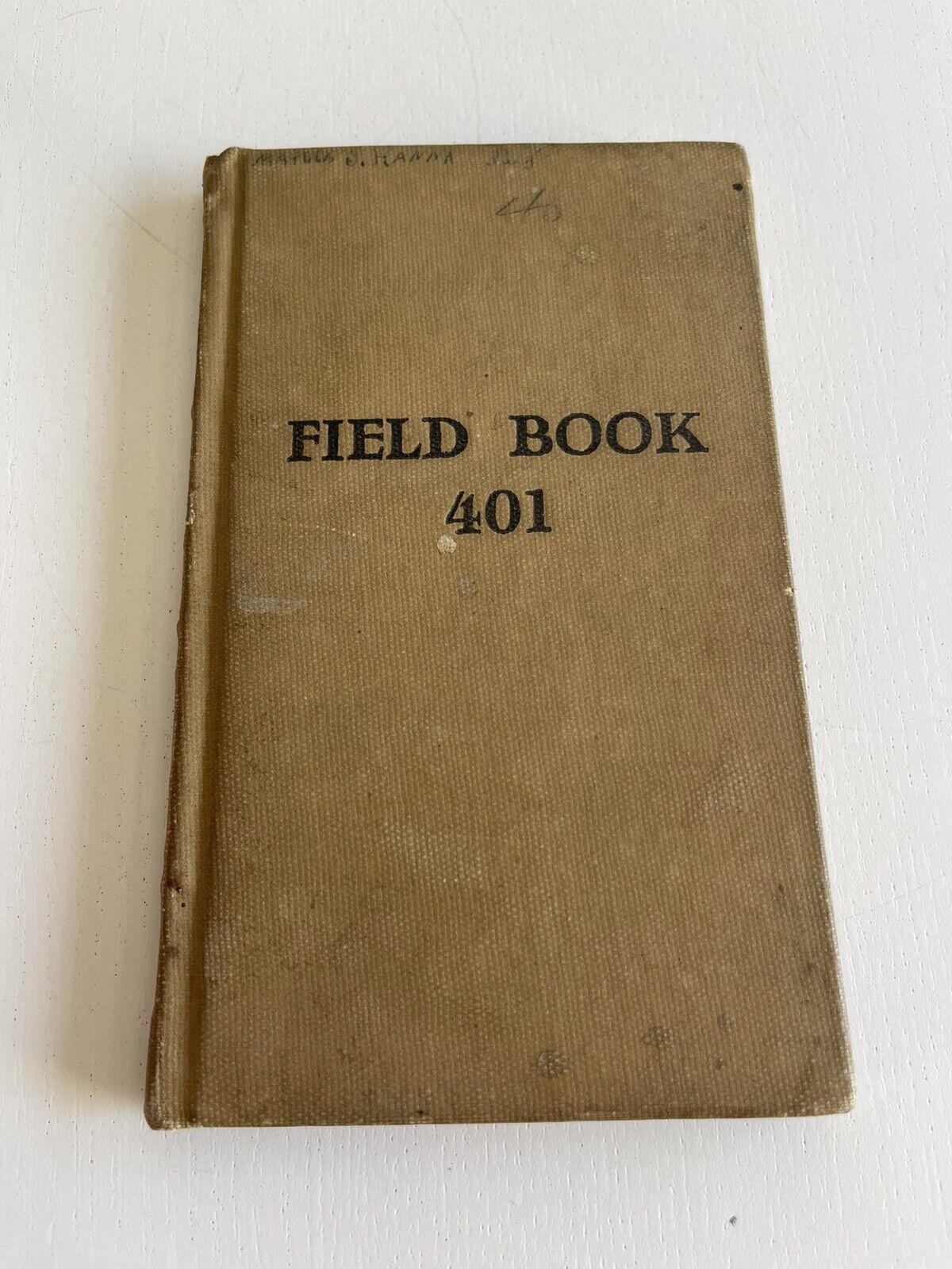 1925 Field Book 401 With Some Notes And Sketches - Survey 