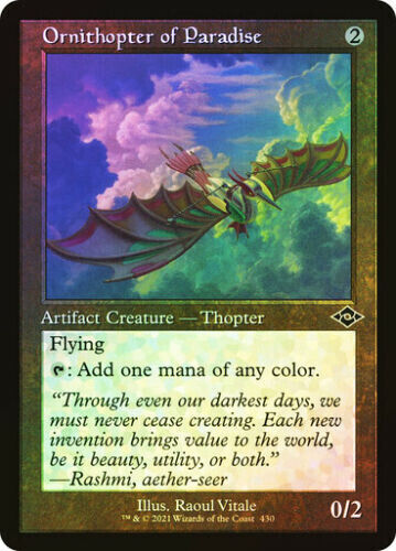 mtg magic ornithopter of paradise FOIL retro or not ENGLISH FRENCH 4 available