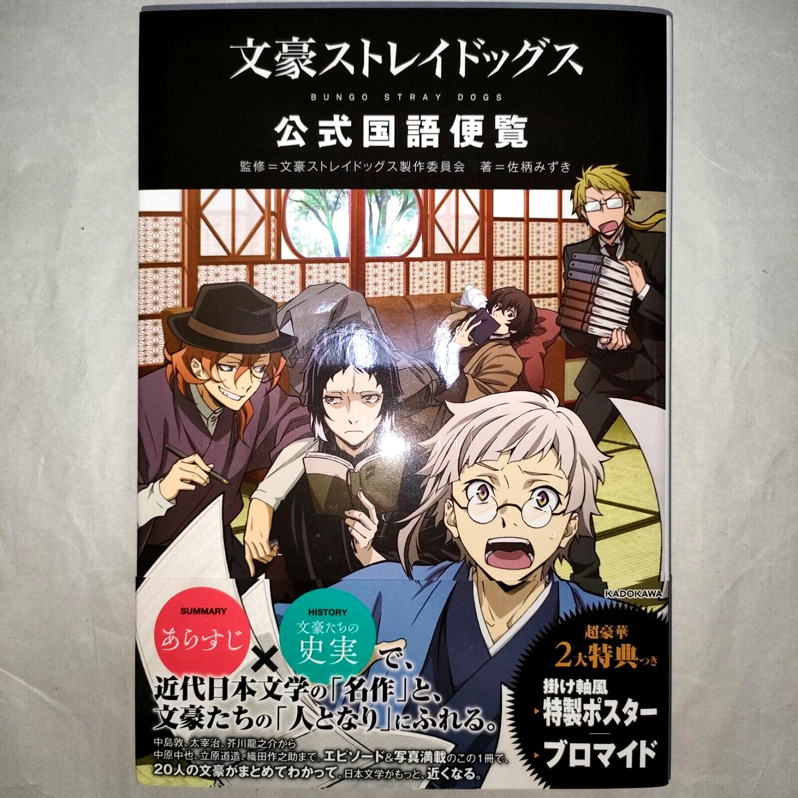 Bungo Stray Dogs Official Character Book With Bromide (sealed) & Poster Japanese