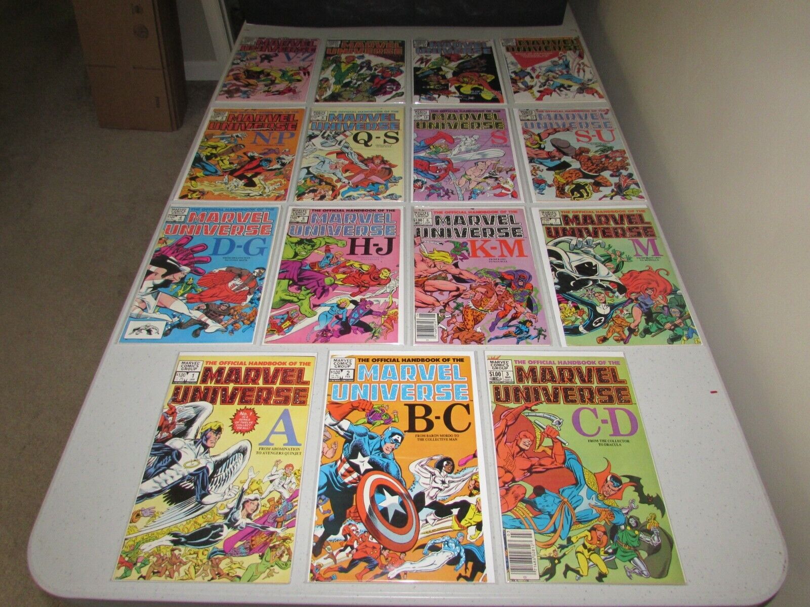 OFFICIAL HANDBOOK OF THE MARVEL UNIVERSE  #1 - 15  (Complete Series)  