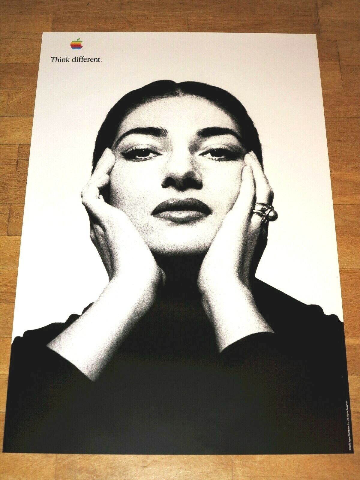APPLE THINK DIFFERENT POSTER - MARIA CALLAS / 24 x 36 by STEVE JOBS 61 x 91 CM