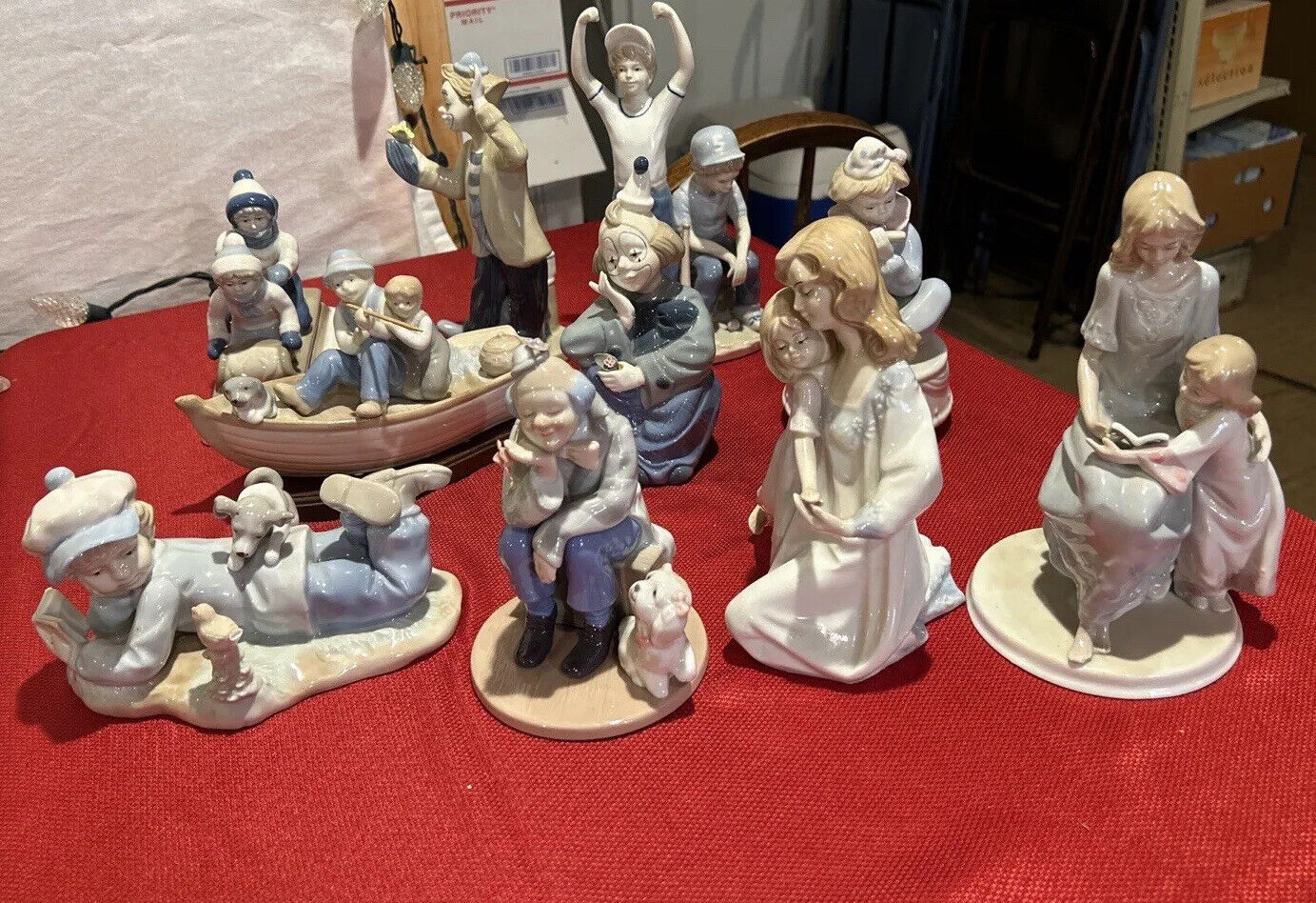 Paul Sebastian Late 80s/early 90s Porcelain Figurine Collection Set Of 9.