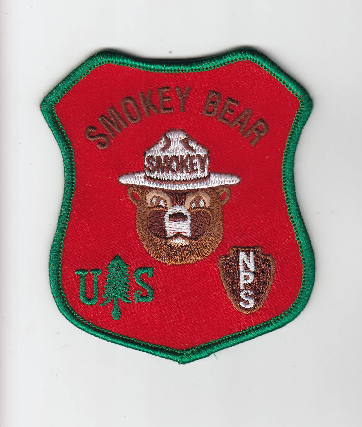 US Conservation, US Forest Service, National Park Service Smokey Bear patch