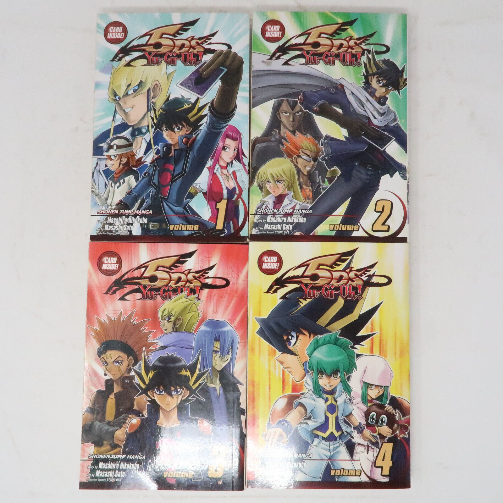 Yu-Gi-Oh 5D\'s Vol 1-4 English Manga by Masahiro Hikokubo