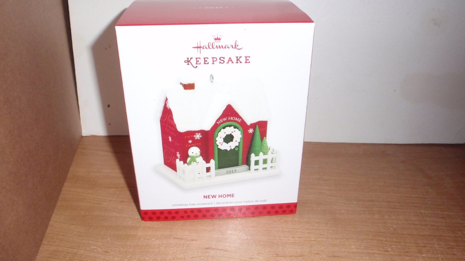 2013 HALLMARK KEEPSAKE ORNAMENT NEW HOME ~ WHITE PICKET FENCE & SNOWMAN NIB