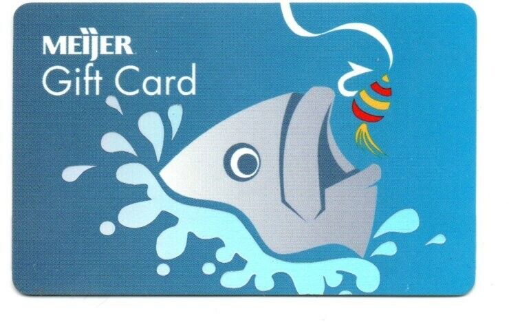 Meijer Fish Lure Gift Card No $ Value Collectible Fishing