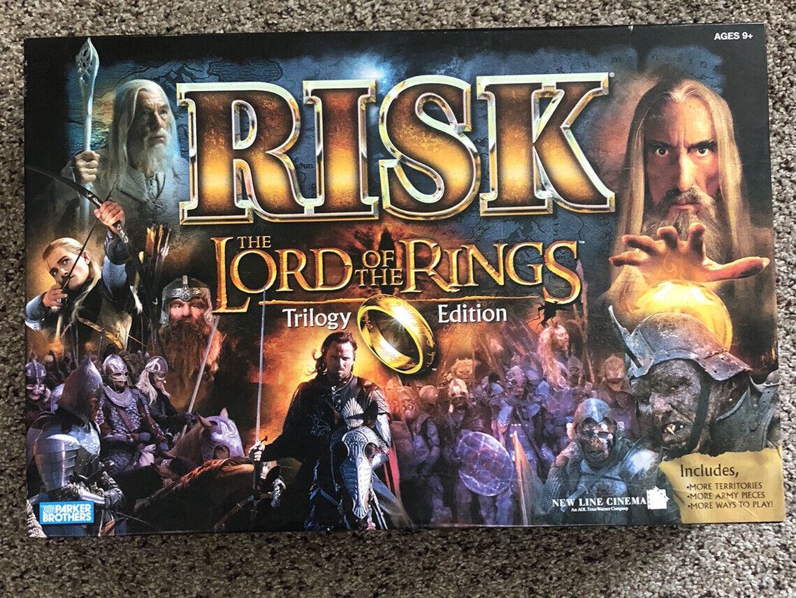 Risk The Lord of The Rings Trilogy Edition 2003 Board Game Complete
