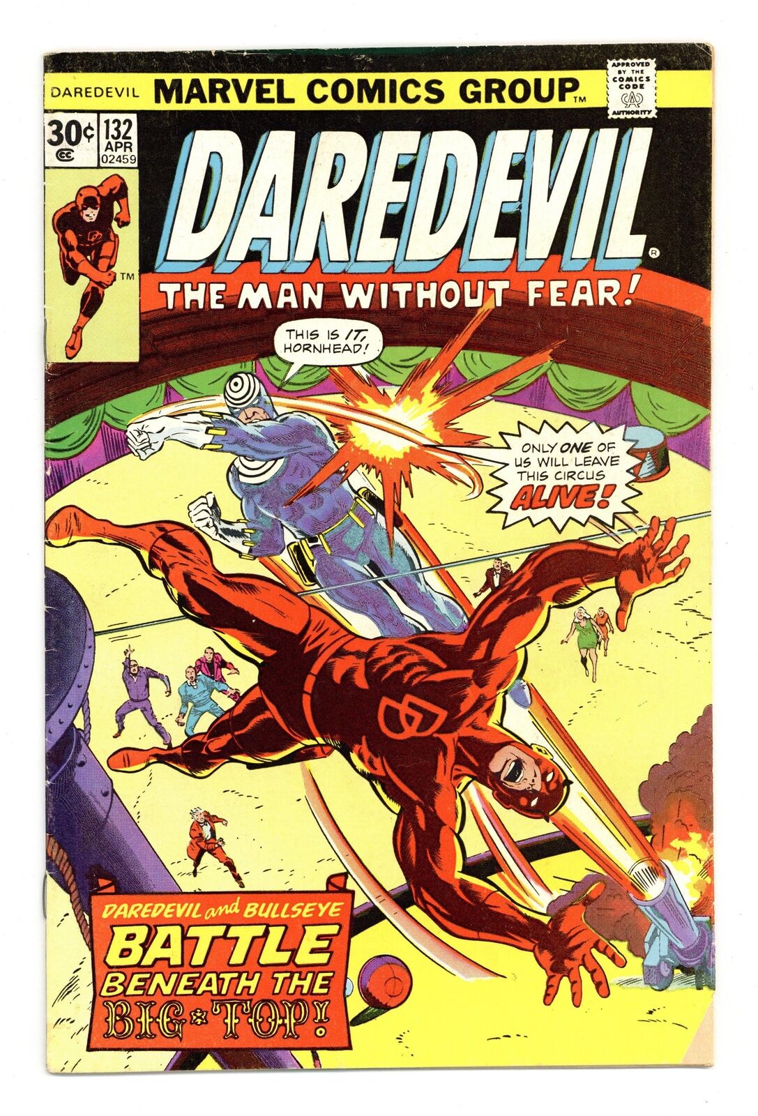 Daredevil #132-30CENT GD/VG 3.0 1976