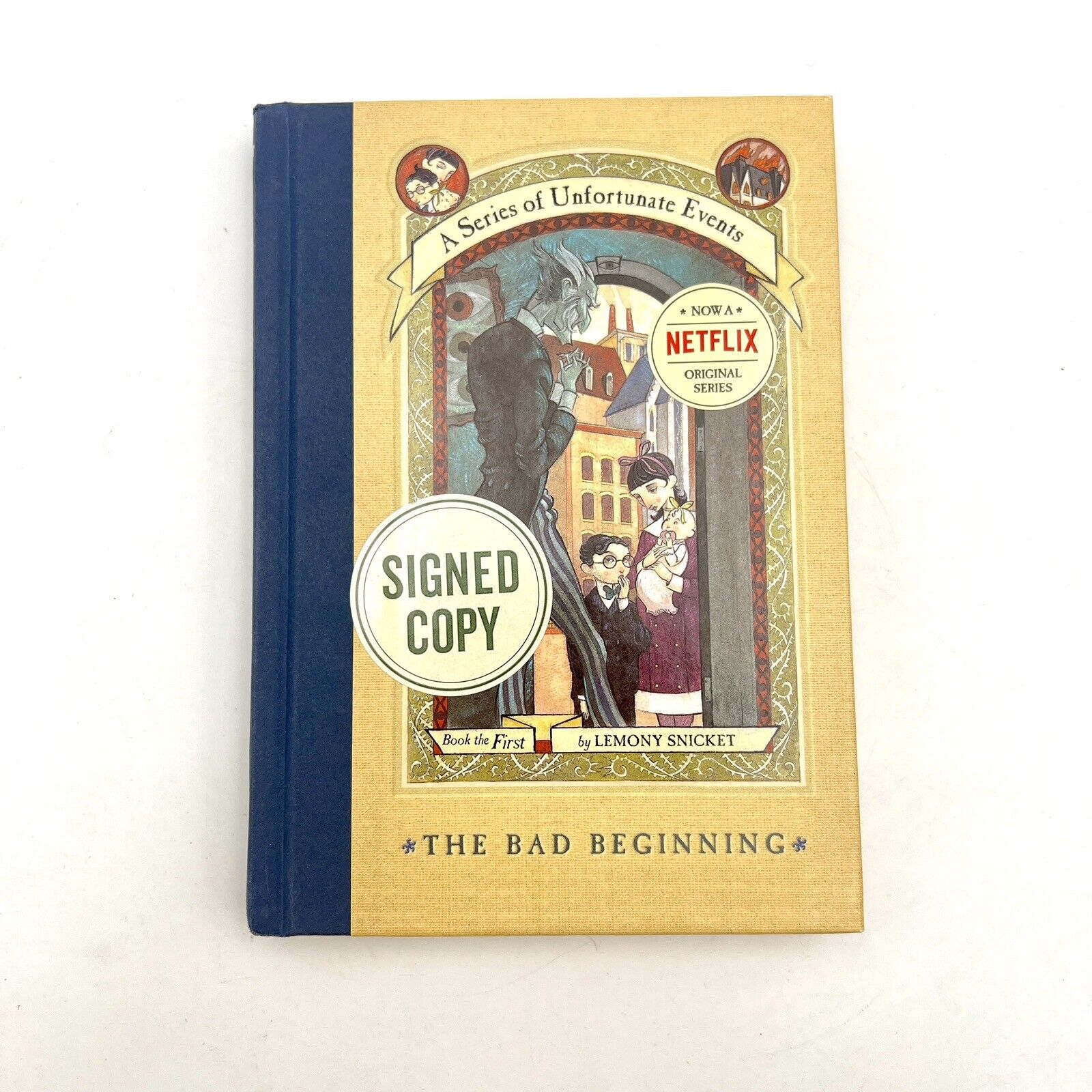 Lemony Snicket SIGNED ‘Series Of Unfortunate Events: Bad Beginning Book RARE