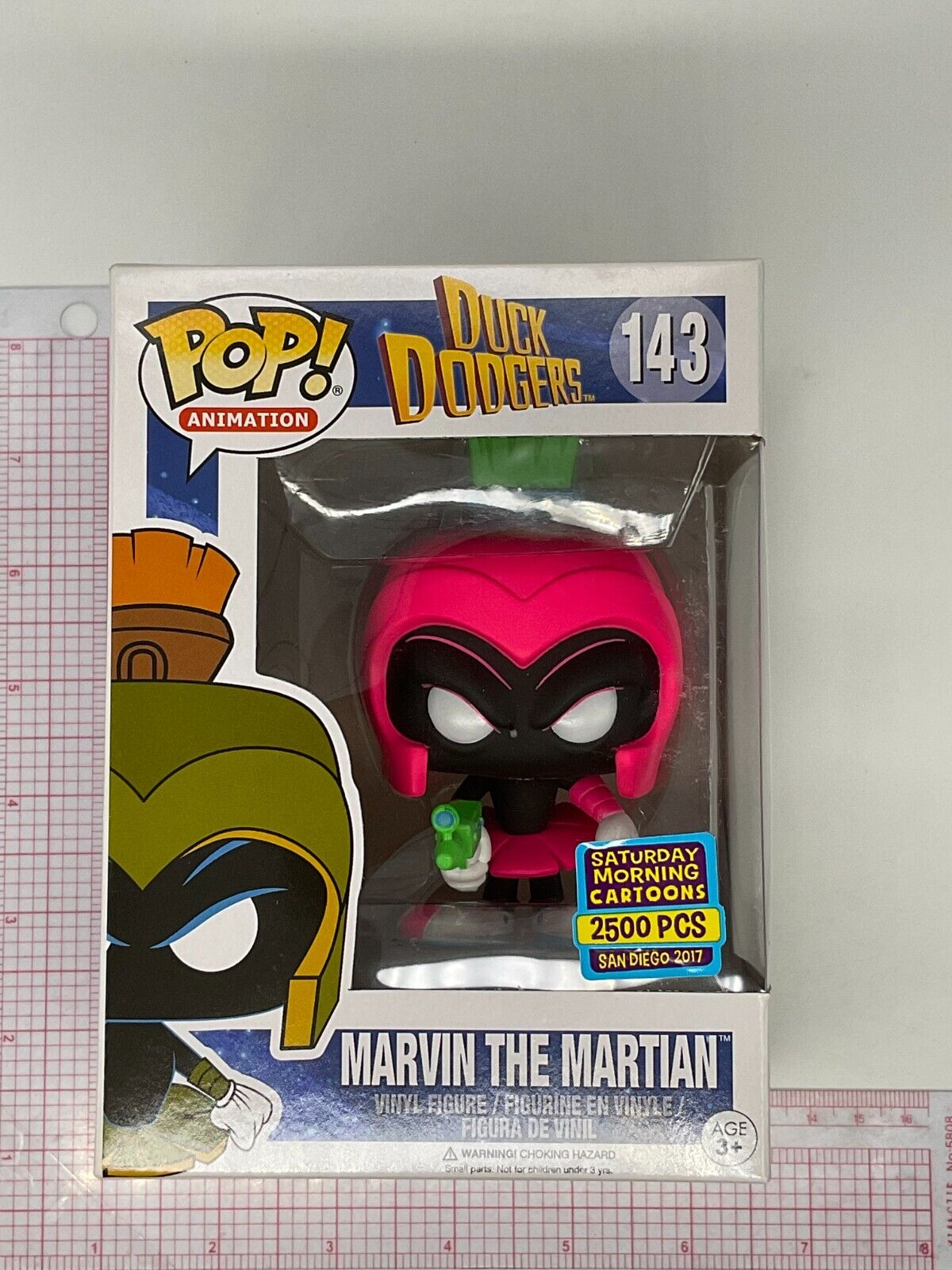 Funko Pop Marvin the Martian Neon Pink 2017 SDCC Vaulted 2500 pcs E04
