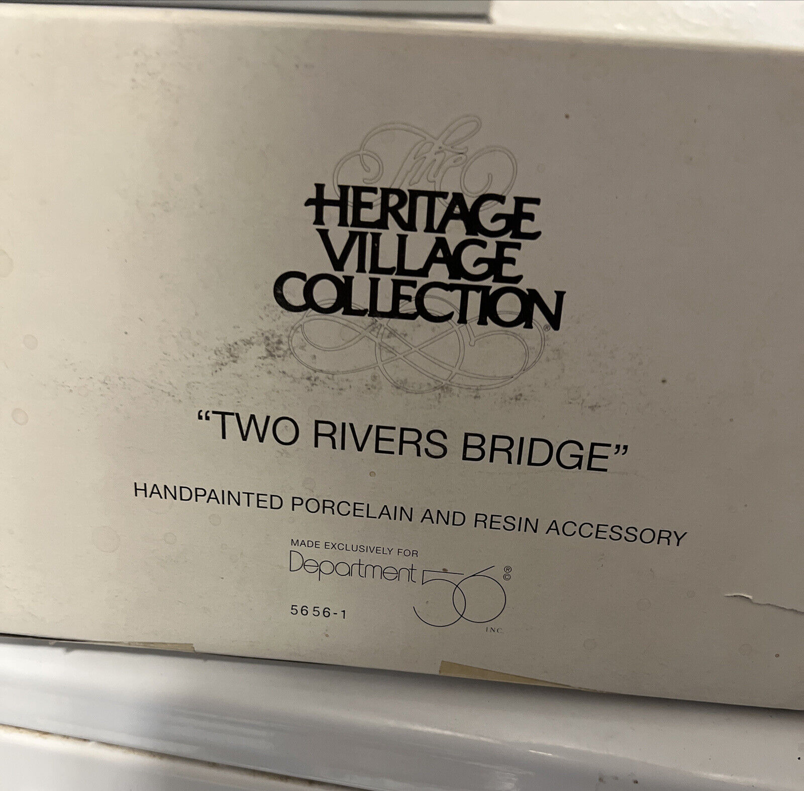 Dept. 56 Two Rivers Bridge #5656-1 Retired Heritage Village Collection