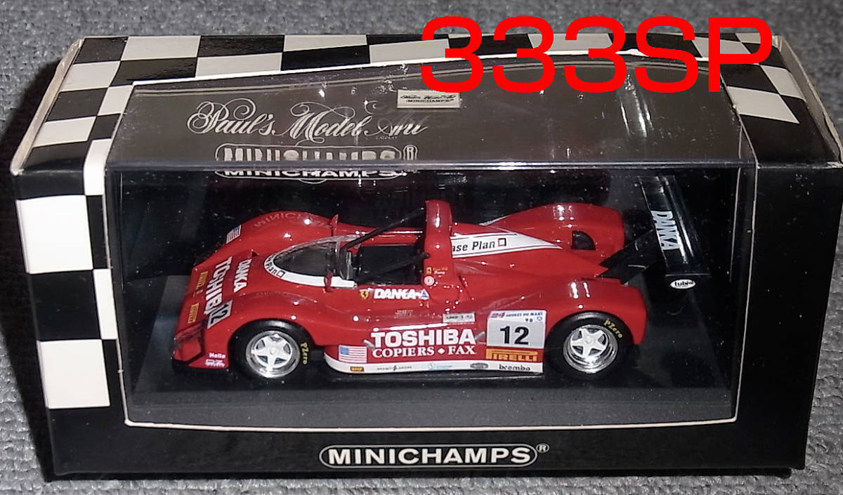 1/43 Ferrari 333Sp Toshiba Car No. 12 Red Le Mans 1998