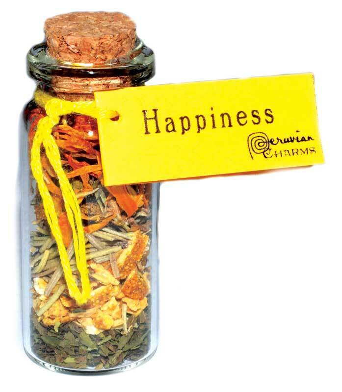 Peruvian Charms Happiness Pre-Made Pocket Spell Bottle 2