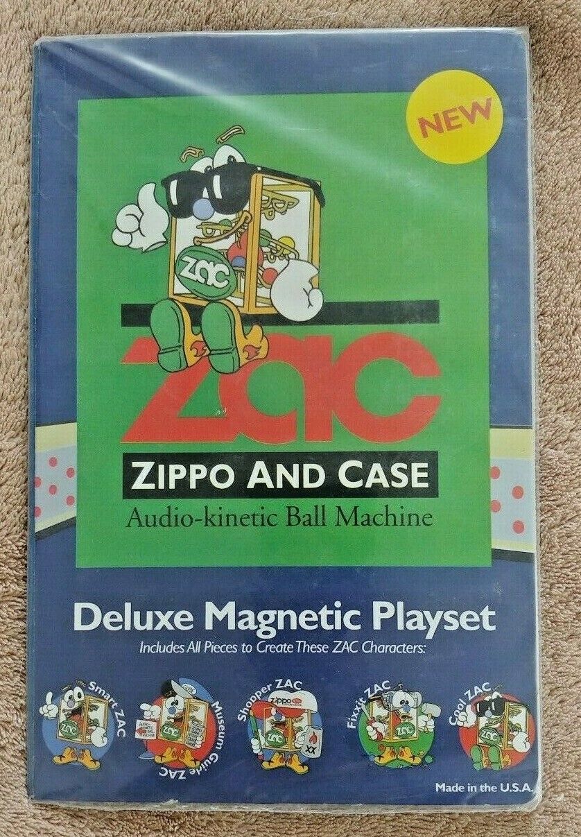 ZIPPO & CASE (ZAC) Deluxe Magnetic PLAYSET - Brand New & Sealed - VERY RARE