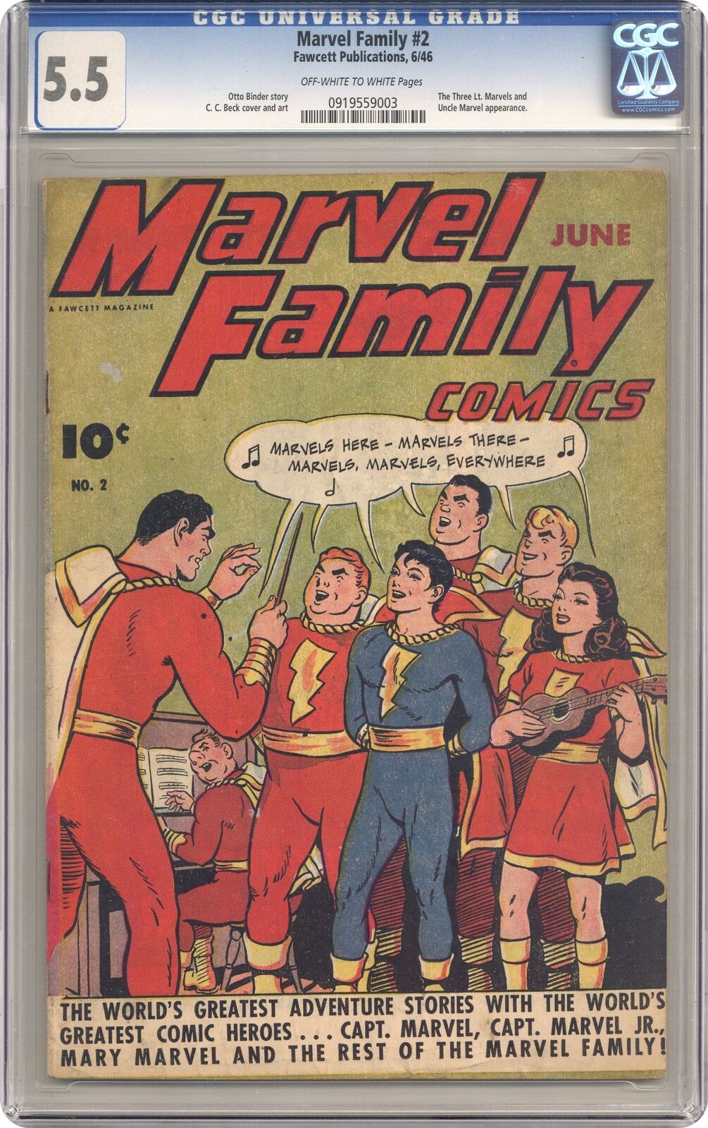 Marvel Family #2 CGC 5.5 1946 0919559003